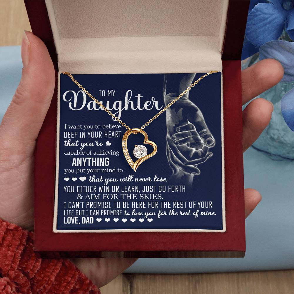 To My Daughter, Forever Love Necklace