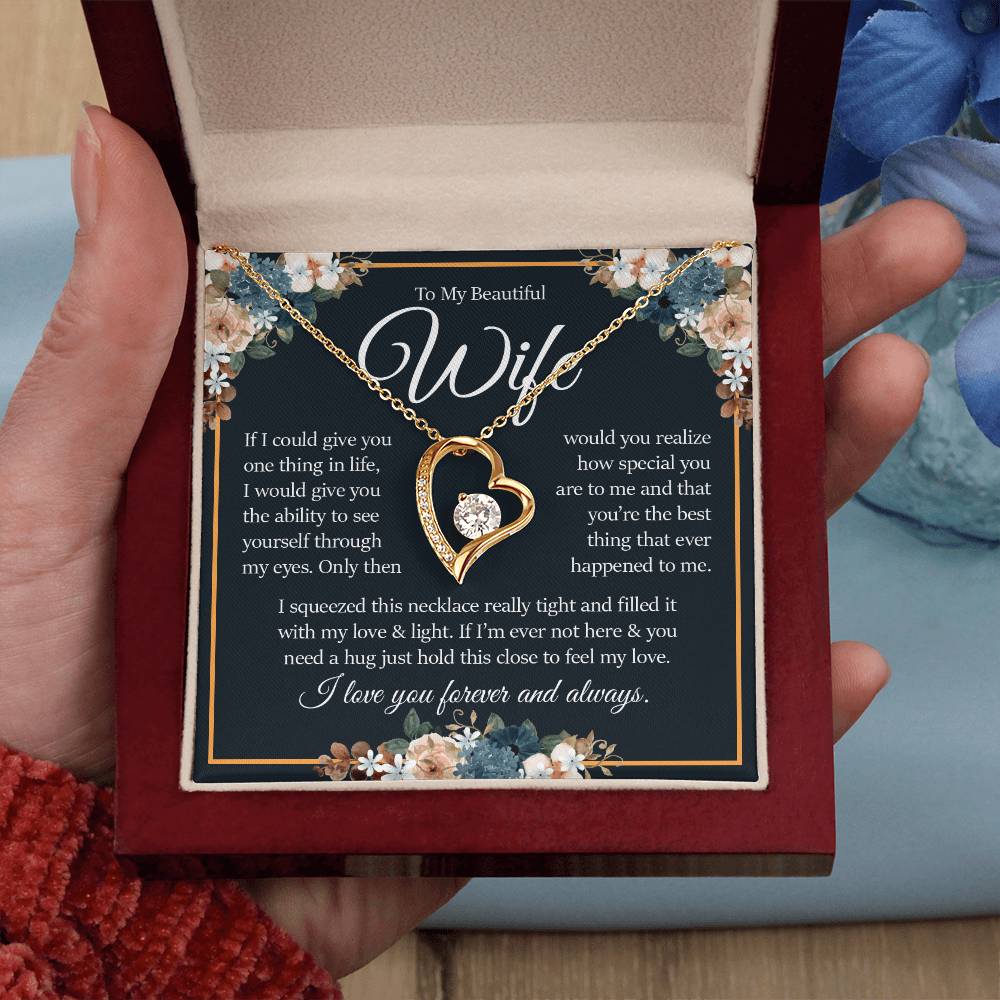 To My Beautiful Wife, Forever Love Necklace