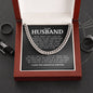 To My Husband "Never Forget That I Love You" Cuban Link Chain
