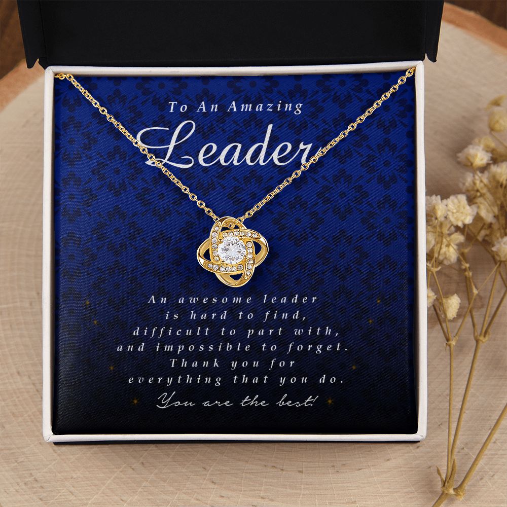 To an Amazing Leader, Love Knot Necklace