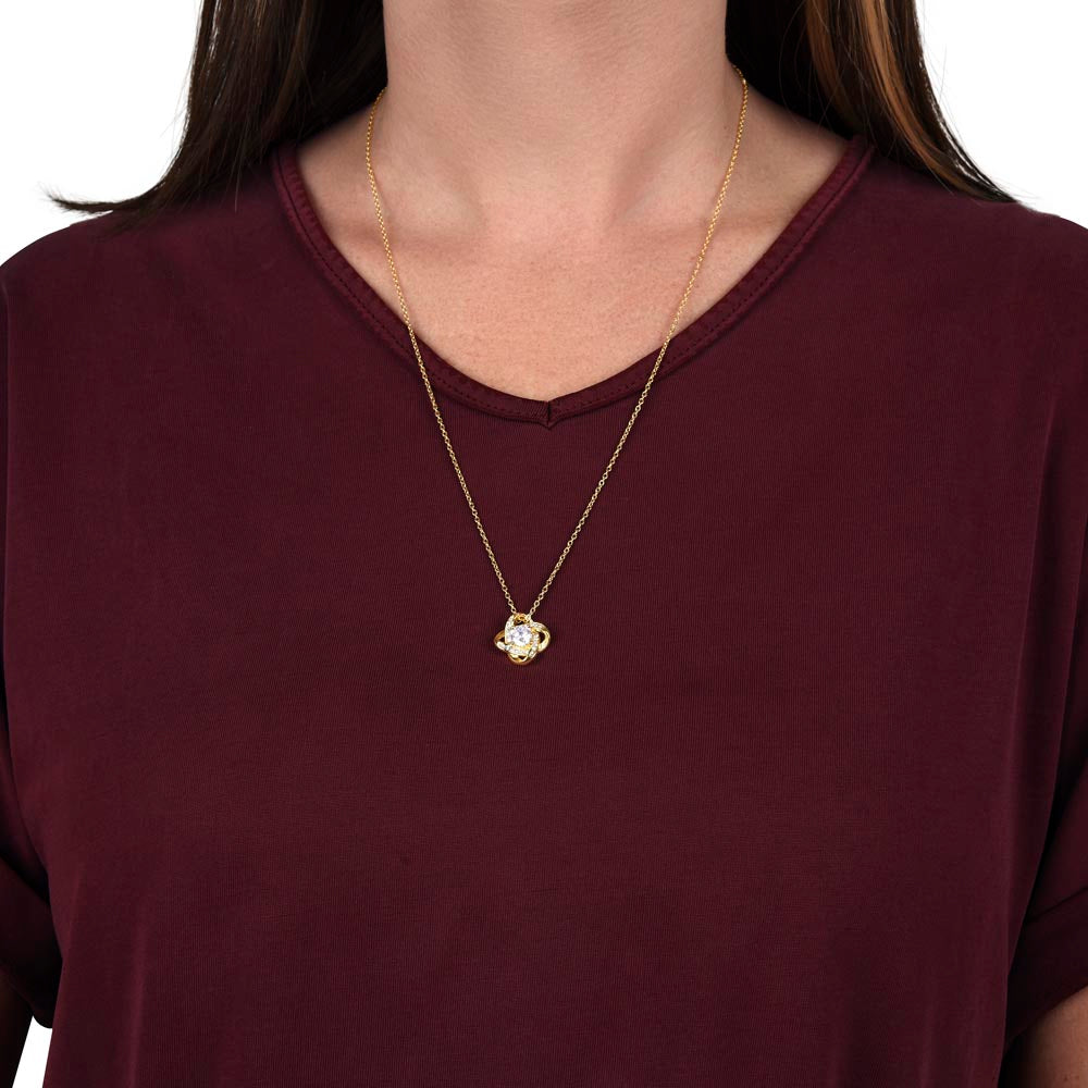 Love Knot Necklace - To My Wife "I Love You Beyond Words"