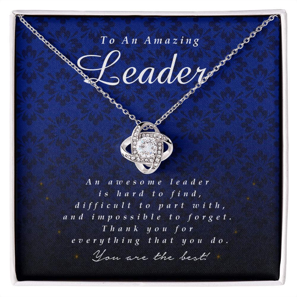 To an Amazing Leader, Love Knot Necklace