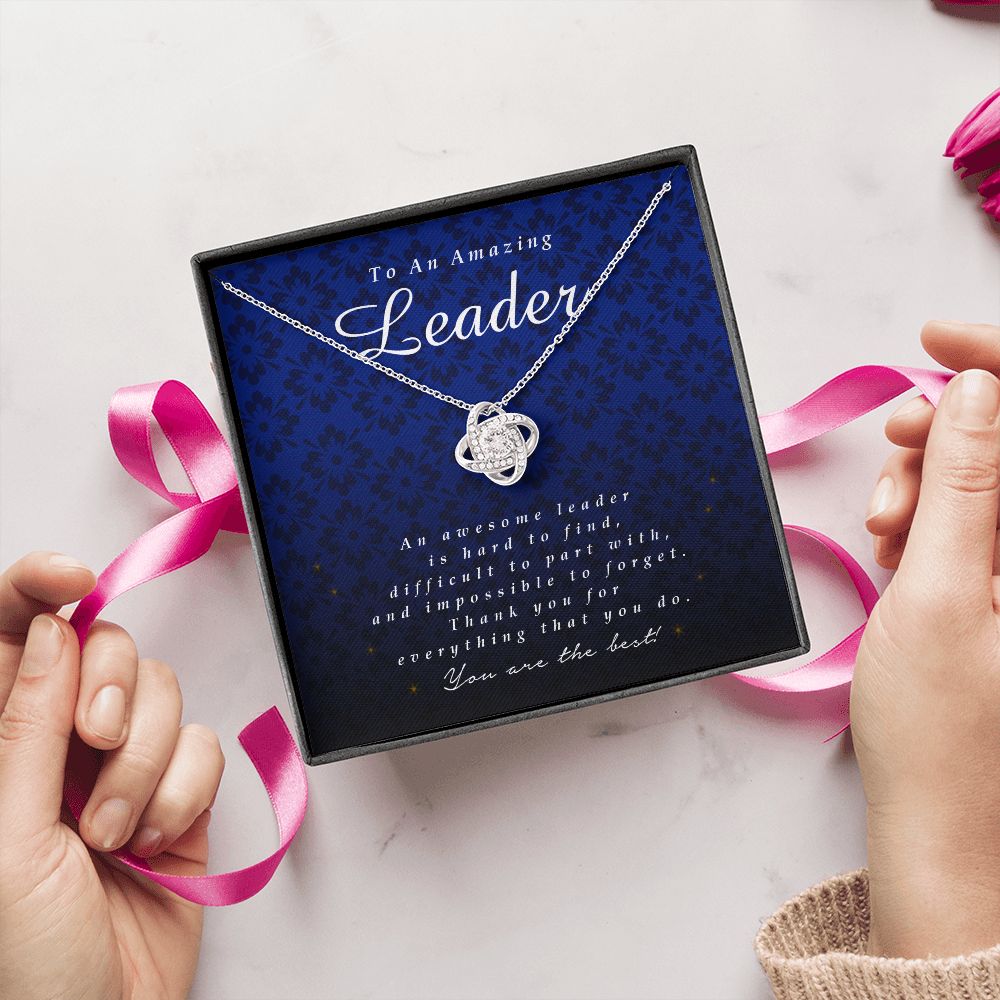 To an Amazing Leader, Love Knot Necklace