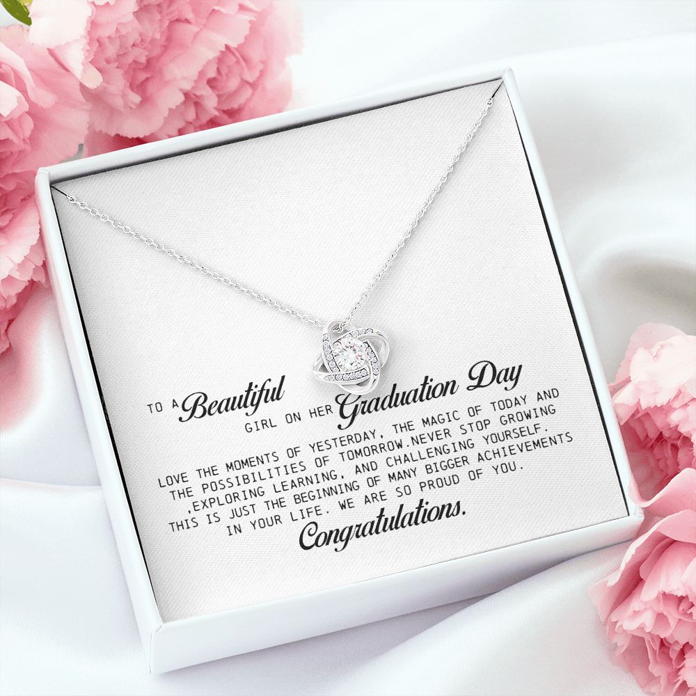 To a Beautiful Girl on Her Graduation Day, Love Knot Necklace