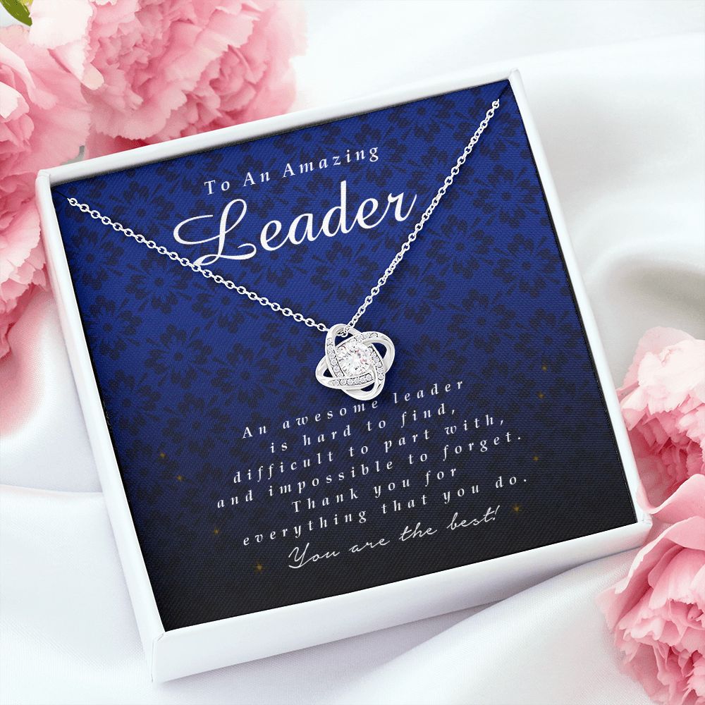 To an Amazing Leader, Love Knot Necklace