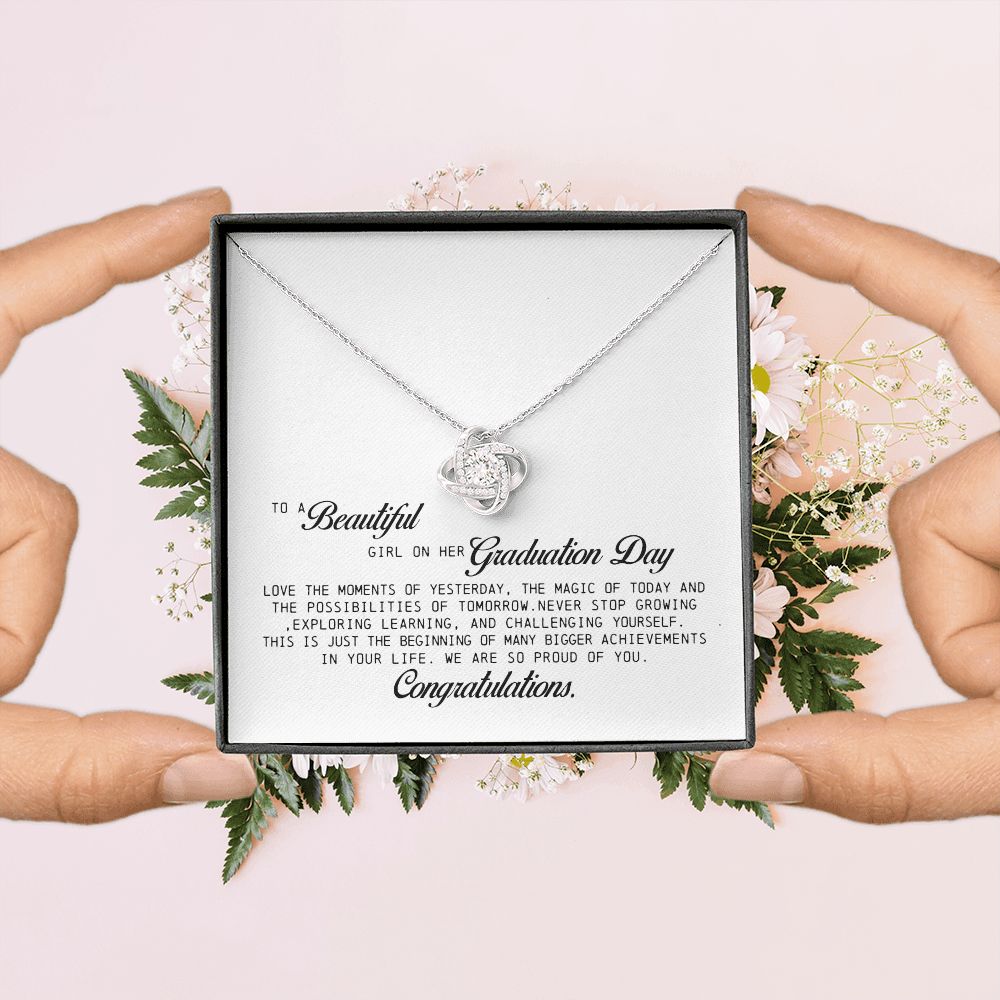 To a Beautiful Girl on Her Graduation Day, Love Knot Necklace
