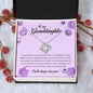 To My Granddaughter "I Will Always Love You" Love Knot Necklace