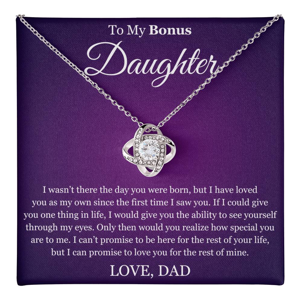 Love Knot Necklace - To My Bonus "Special You Are To Me"