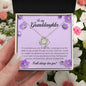 To My Granddaughter "I Will Always Love You" Love Knot Necklace