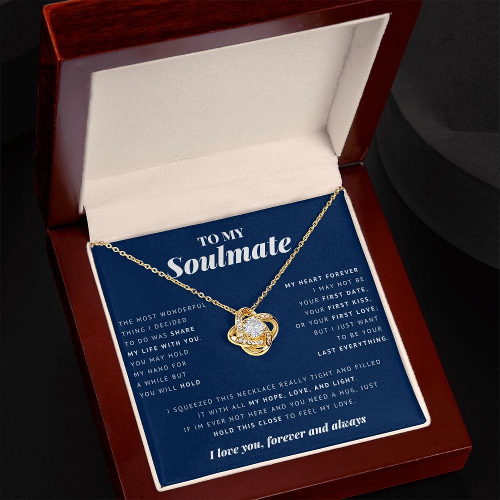 To My Soulmate, Love Knot Necklace