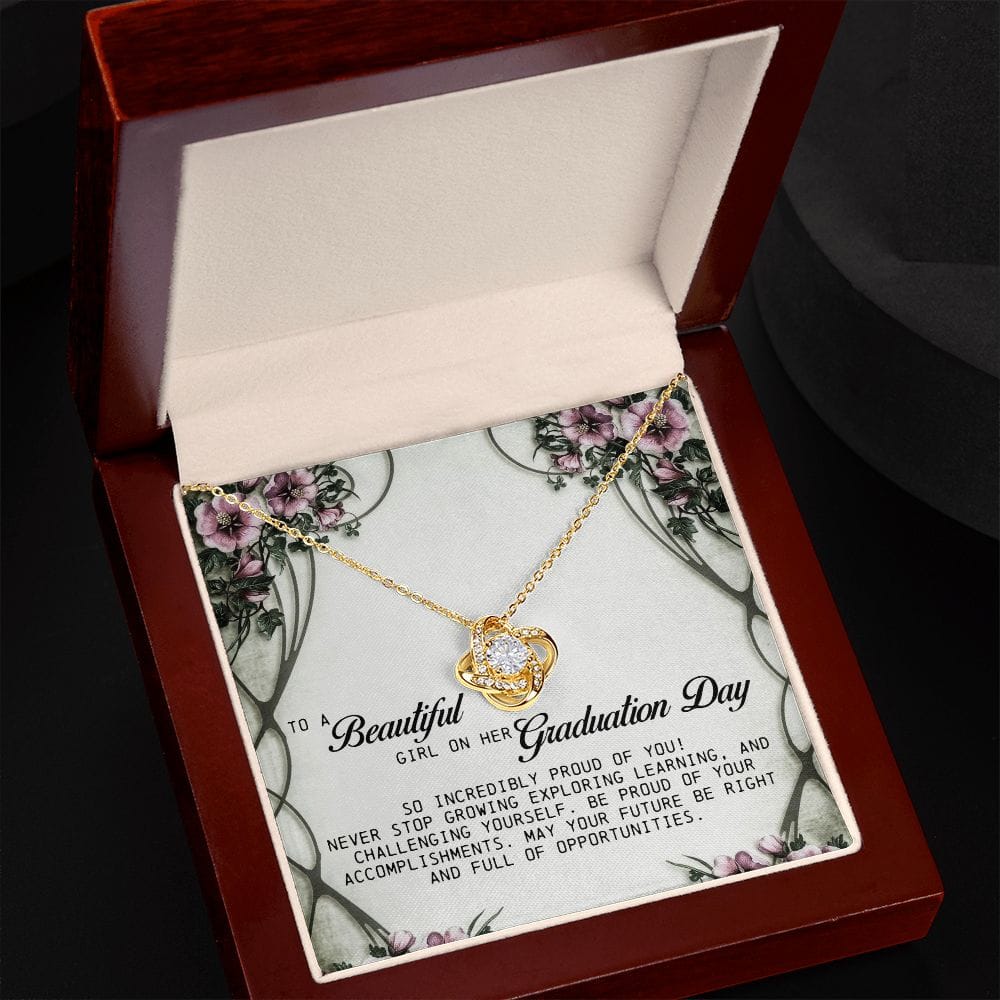 To a Beautiful Girl on Her Graduation Day, Love Knot Necklace