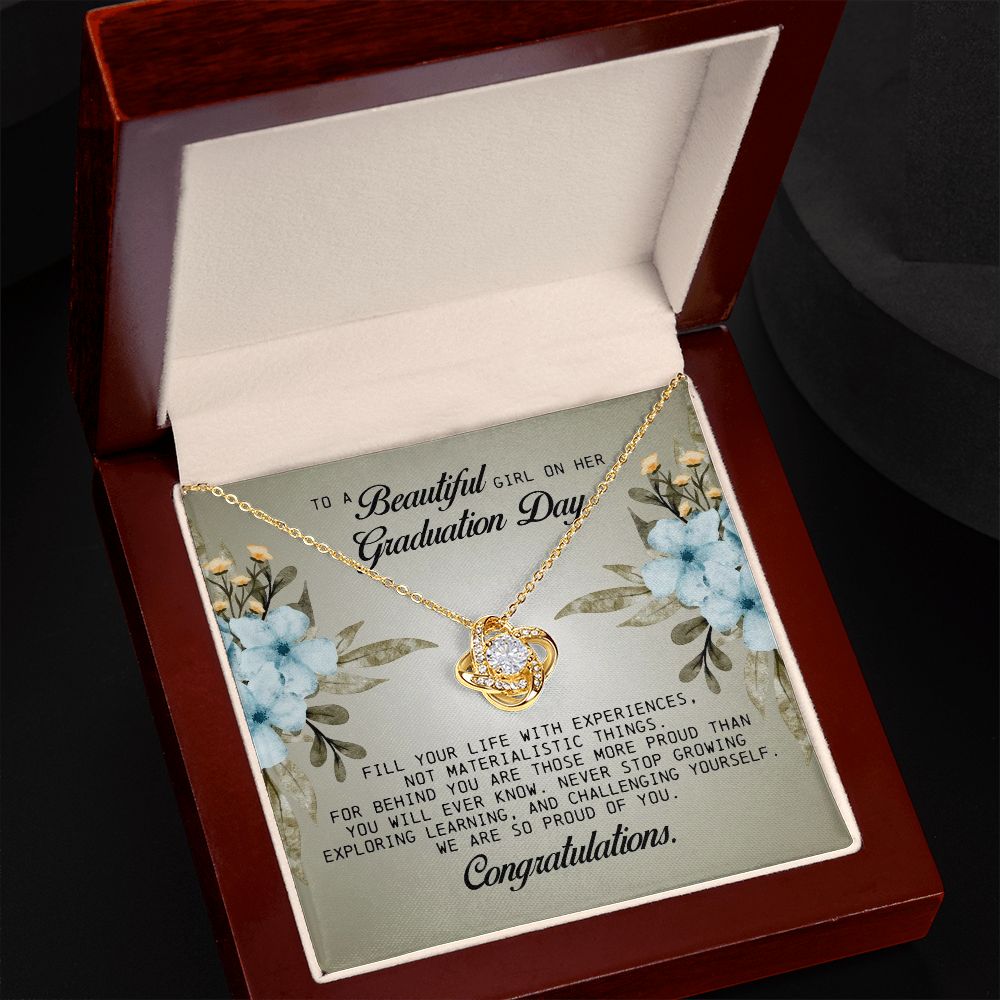 To a Beautiful Girl on Her Graduation Day, Love Knot Necklace