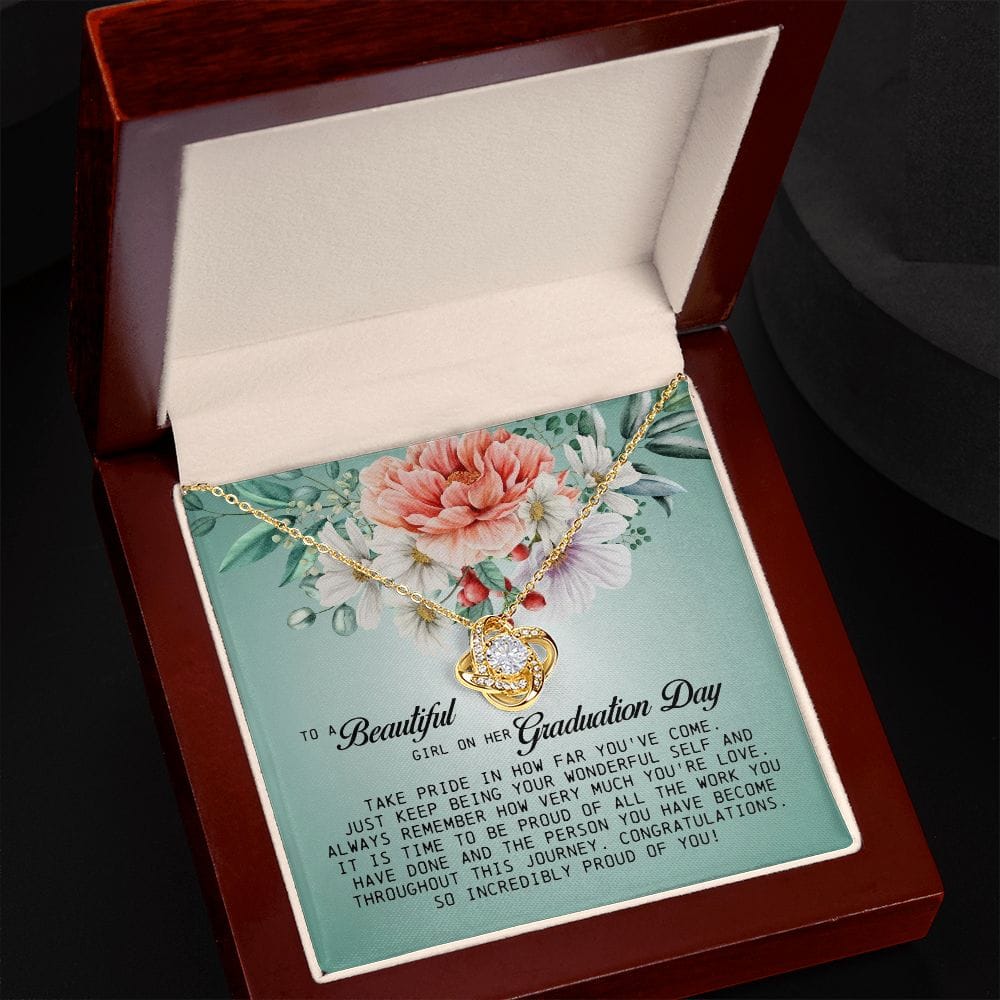 To a Beautiful Girl on Her Graduation Day, Love Knot Necklace