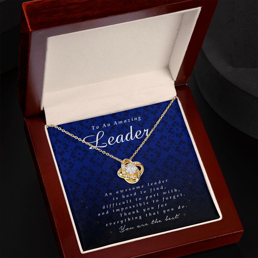 To an Amazing Leader, Love Knot Necklace