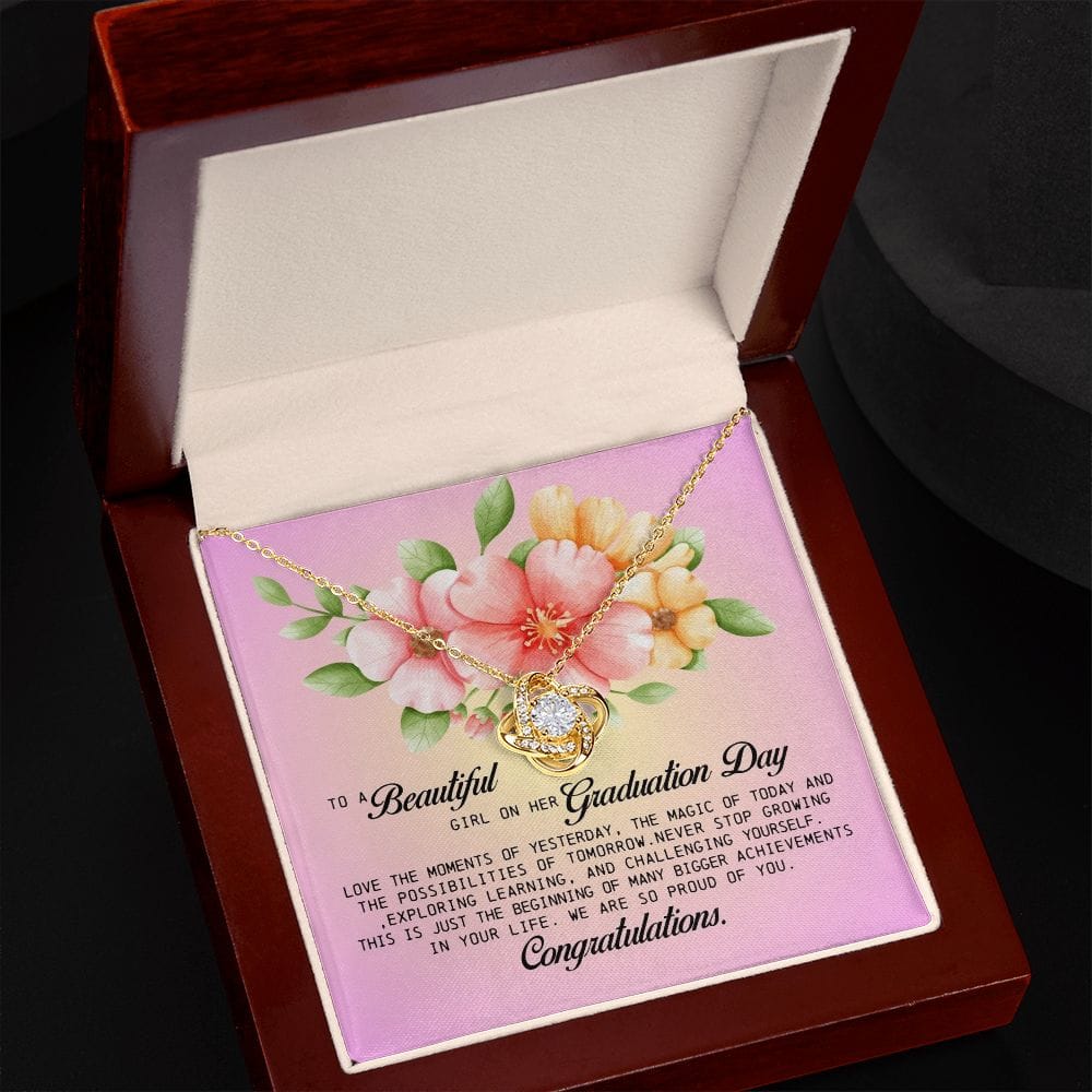To a Beautiful Girl on Her Graduation Day, Love Knot Necklace