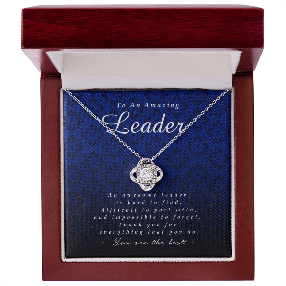 To an Amazing Leader, Love Knot Necklace