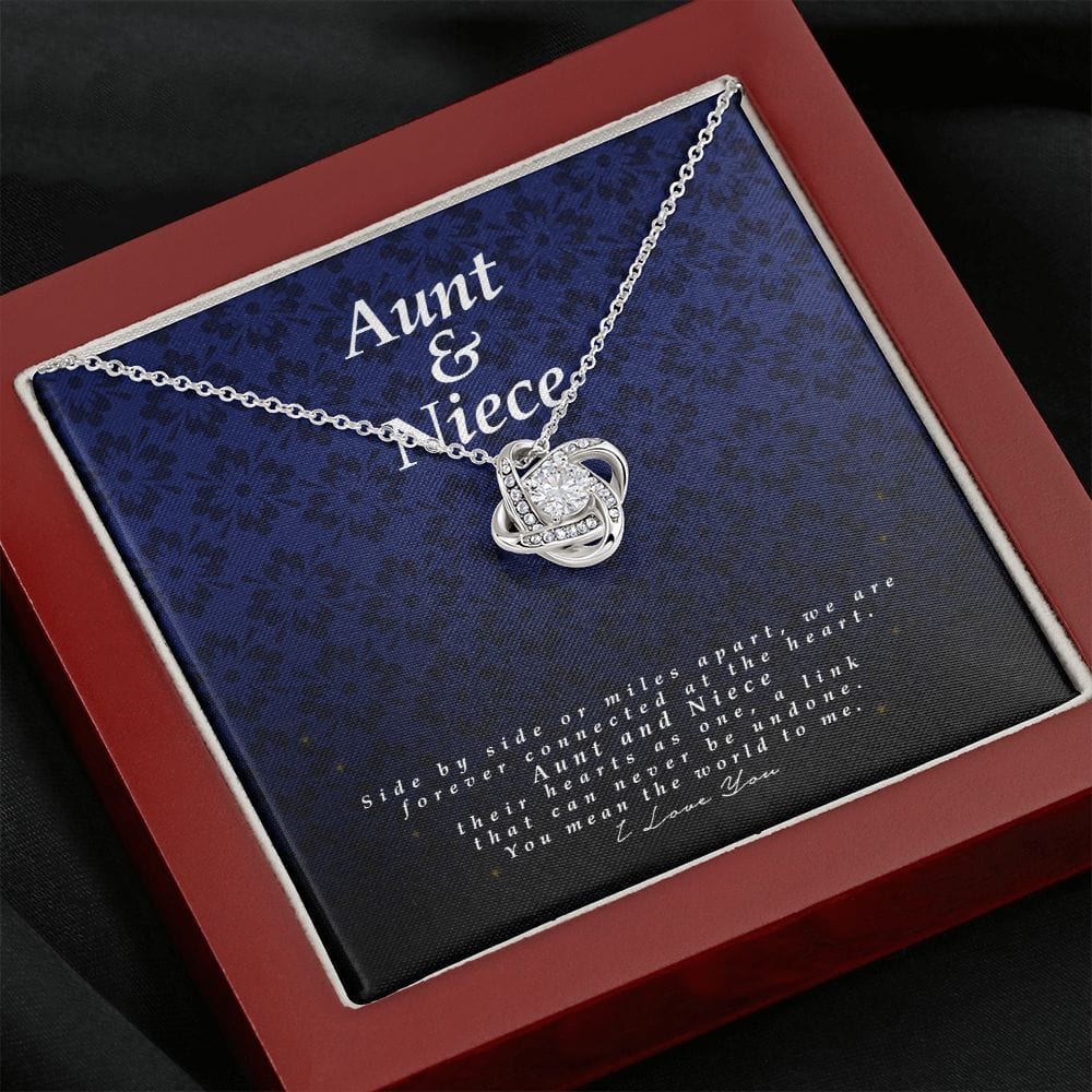 Aunt and Niece, Love Knot Necklace