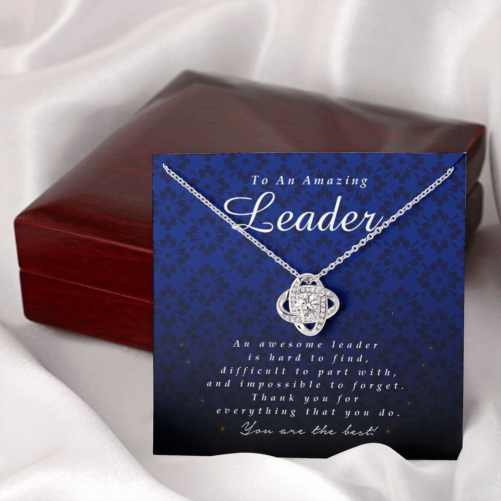 To an Amazing Leader, Love Knot Necklace