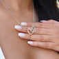 To Our Granddaughter, Interlocking Heart Necklace