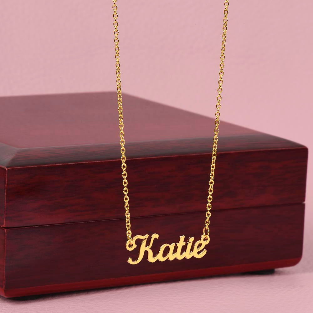 Custom Name Necklace - To My Daughter "I'm Always with You"