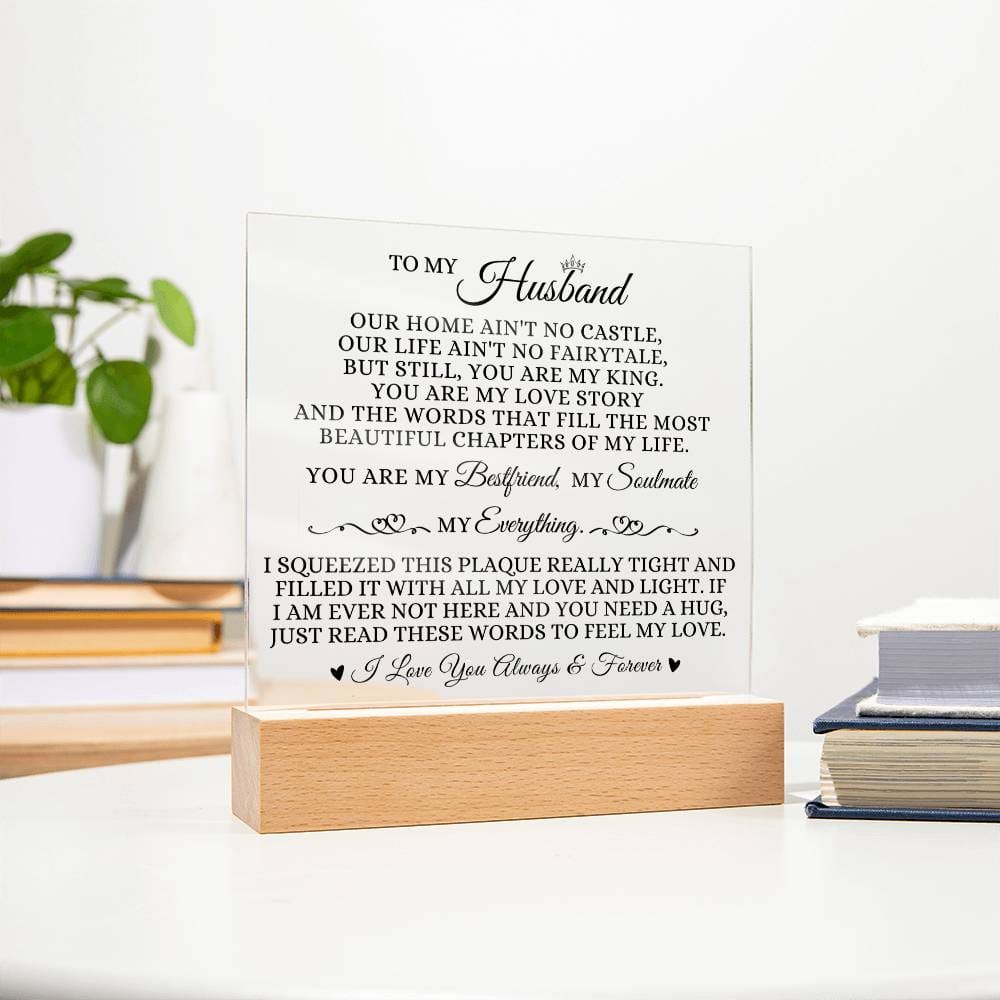 To My Husband - You Are My King - Acrylic Plaque
