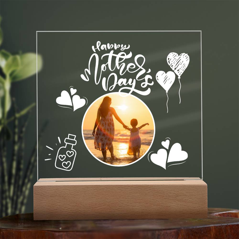 Mothers Day Gift, Acrylic Square Plaque