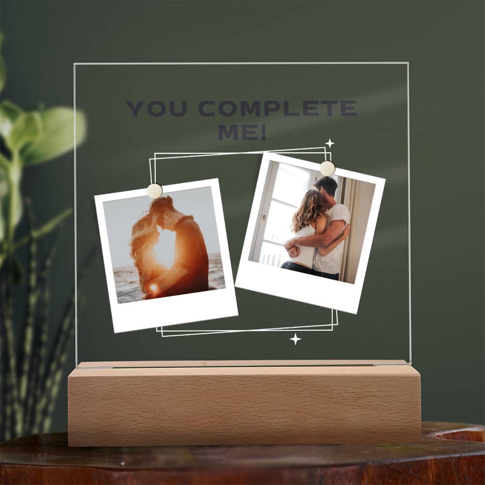 Customized Photo Acrylic Square Plaque