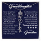 To My Granddaughter, Name Flower Necklace