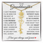 To My Granddaughter "No Rain No Flowers" Name Flower Necklace