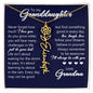 To My Granddaughter, Name Flower Necklace