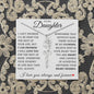 To My Daughter "No Rain No Flowers" Customized Name Necklace