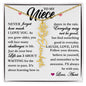 To My Niece, Name Flower Necklace