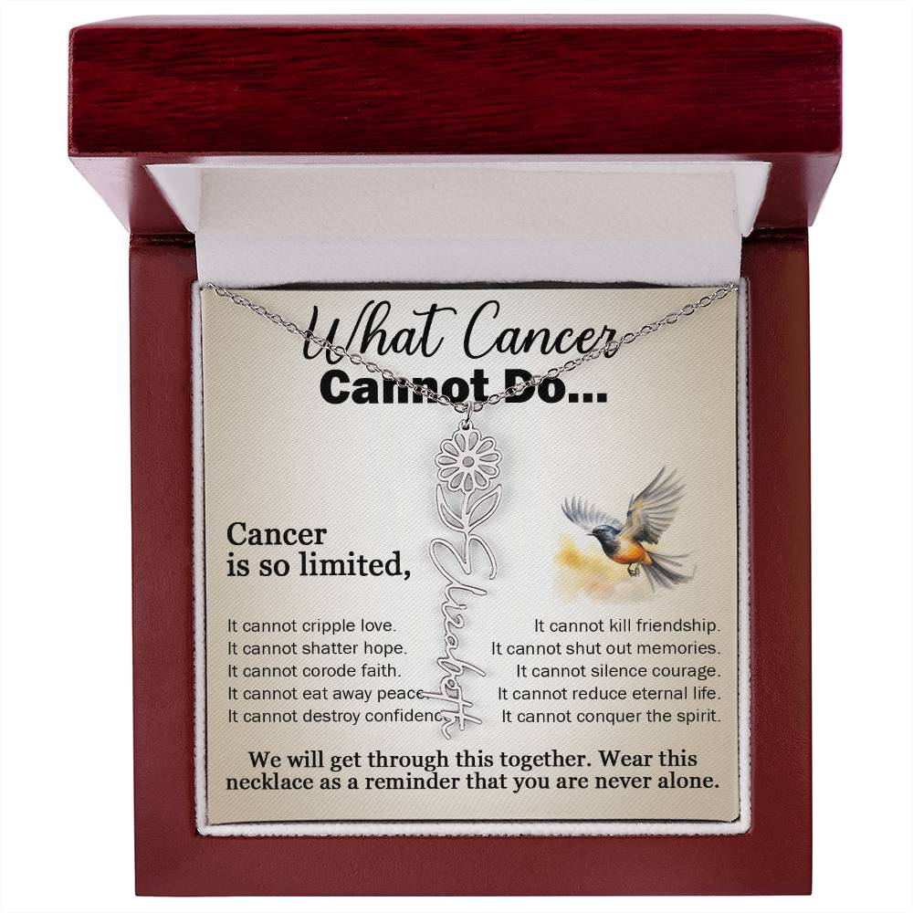 Cancer Gifts for Women, Jewelry for Cancer Survivor, Inspirational Necklaces with Meaningful Caring Message Card and Gift Box, Cancer Gifts for Friends, Mom, Daughter, Patients