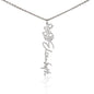 To My Daughter "No Rain No Flowers" Customized Name Necklace