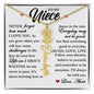 To My Niece, Name Flower Necklace
