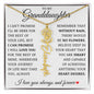 To My Granddaughter "No Rain No Flowers" Name Flower Necklace