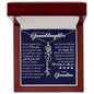 To My Granddaughter, Name Flower Necklace