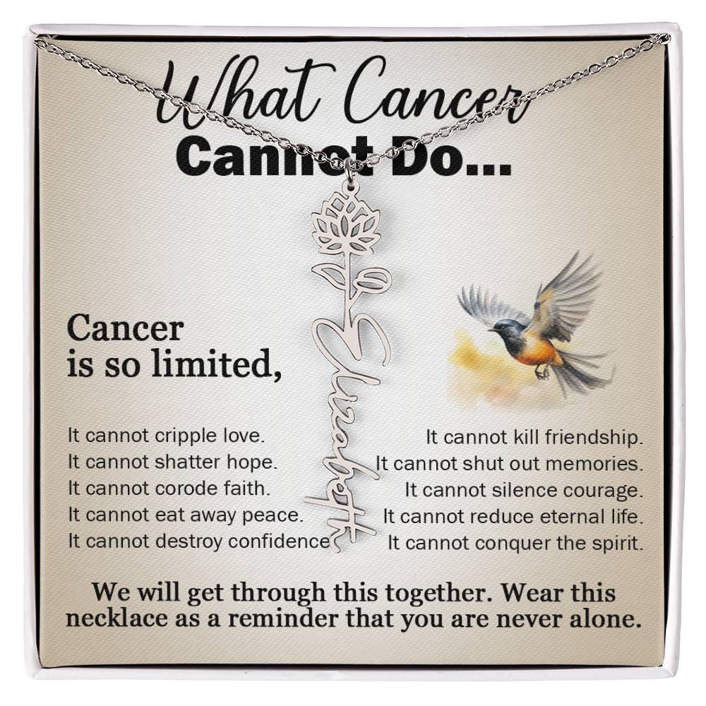 Cancer Gifts for Women, Jewelry for Cancer Survivor, Inspirational Necklaces with Meaningful Caring Message Card and Gift Box, Cancer Gifts for Friends, Mom, Daughter, Patients