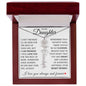 To My Daughter "No Rain No Flowers" Customized Name Necklace