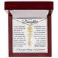 To My Daughter "No Rain No Flowers" Customized Name Necklace