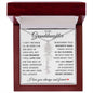 To My Granddaughter "No Rain No Flowers" Name Flower Necklace
