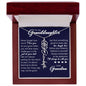 To My Granddaughter, Name Flower Necklace