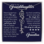 To My Granddaughter, Name Flower Necklace