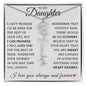 To My Daughter "No Rain No Flowers" Customized Name Necklace
