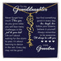 To My Granddaughter, Name Flower Necklace