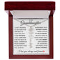 To My Granddaughter "No Rain No Flowers" Name Flower Necklace