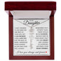 To My Daughter "No Rain No Flowers" Customized Name Necklace
