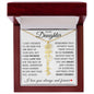 To My Daughter "No Rain No Flowers" Customized Name Necklace