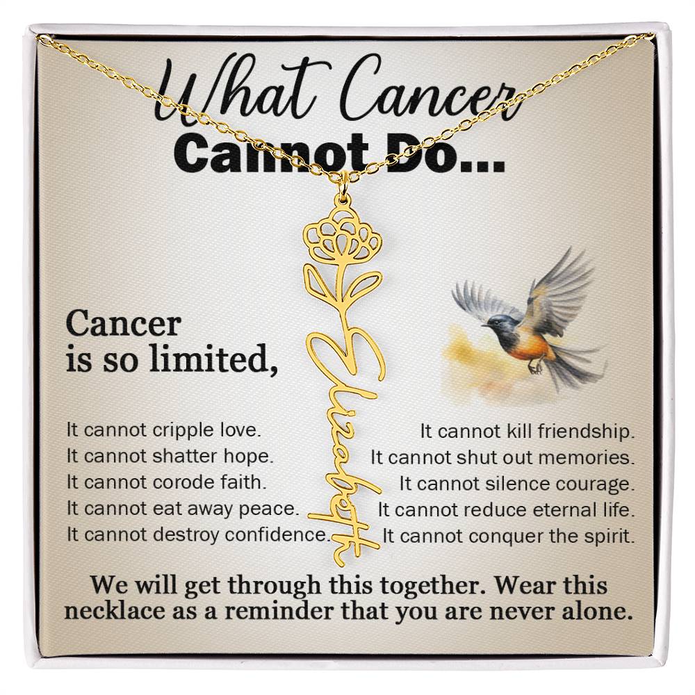 Cancer Gifts for Women, Jewelry for Cancer Survivor, Inspirational Necklaces with Meaningful Caring Message Card and Gift Box, Cancer Gifts for Friends, Mom, Daughter, Patients