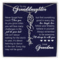 To My Granddaughter, Name Flower Necklace
